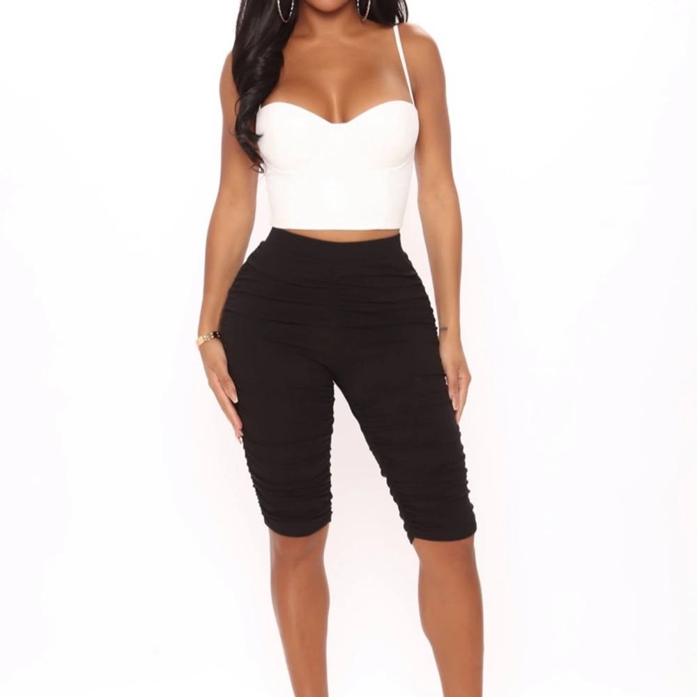 Fashion Nova Might Act Up Biker Short in Black Size Medium